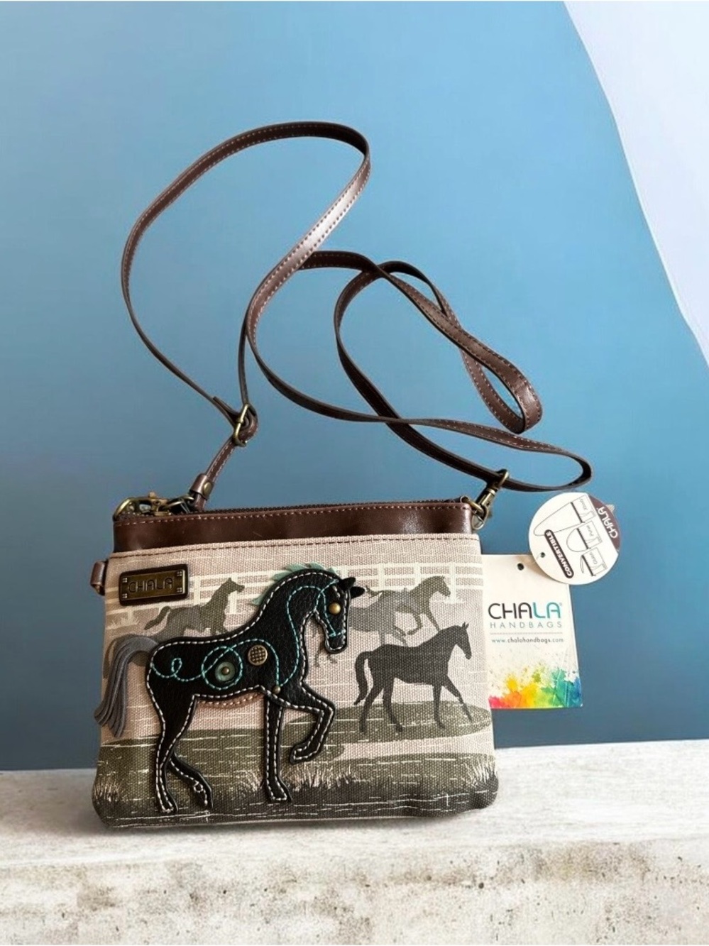 Chala Brown Horse Crossbody Bag - Stylish Women's Shoulder Bag